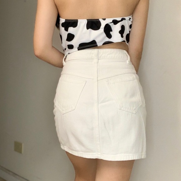 Brandy Melville white Crosby denim skirt - Picture 6 of 7